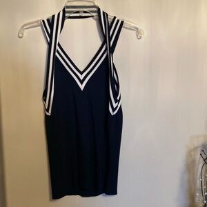 ⭐️Jana stylish navy & white tank